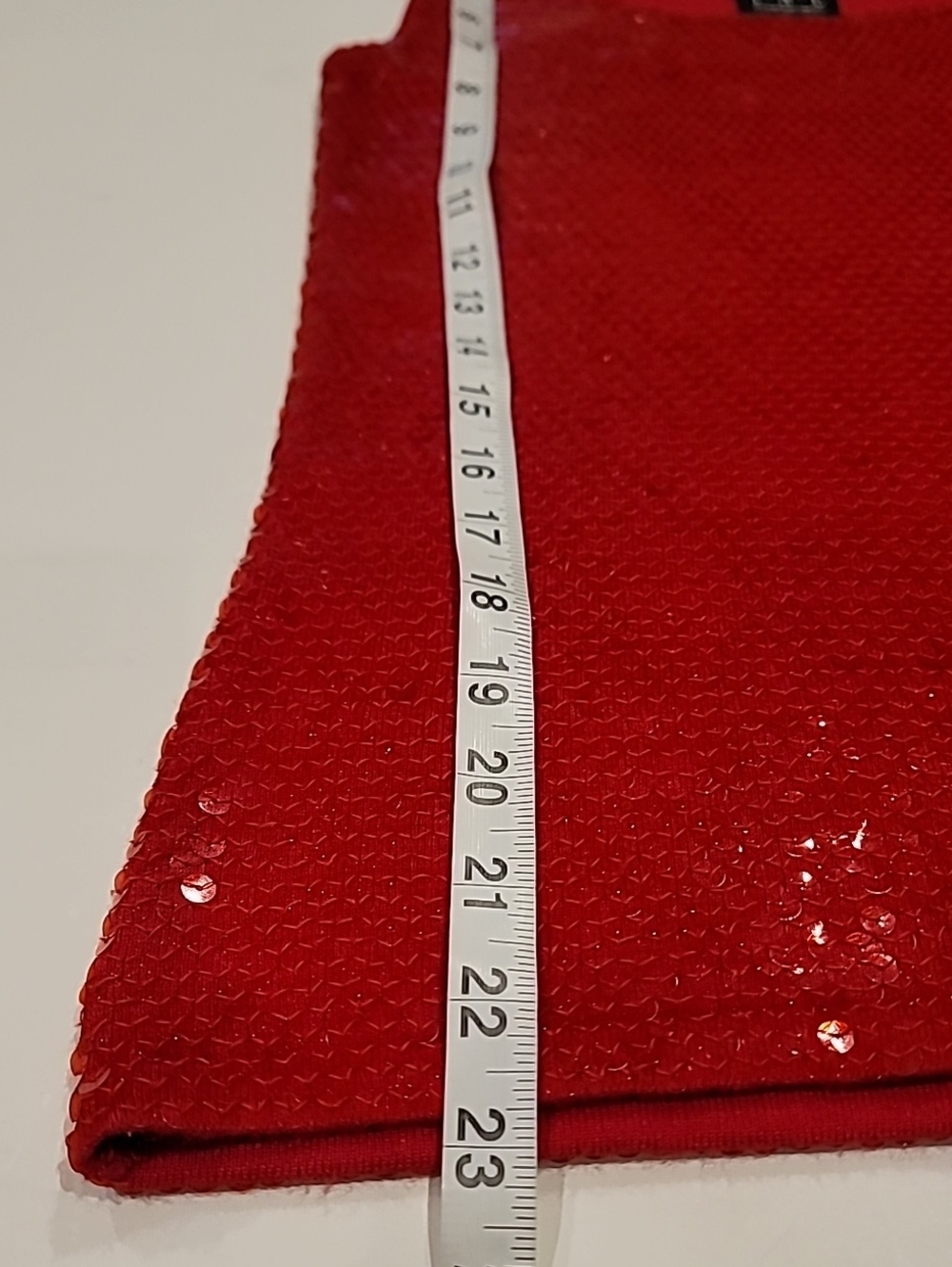 INC International Concepts Red Sequin Tank Top - Women's Sleeveless Knit Small - Picture 6 of 9